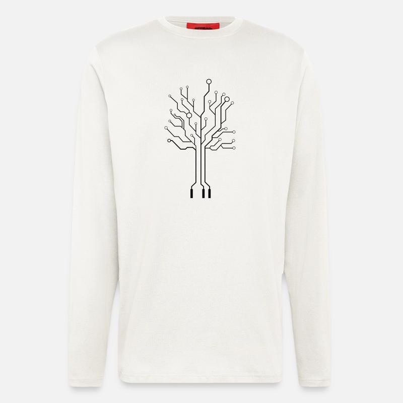 cyber_symbol - Langarmshirt - made by SPREAD  - OFF WHITE