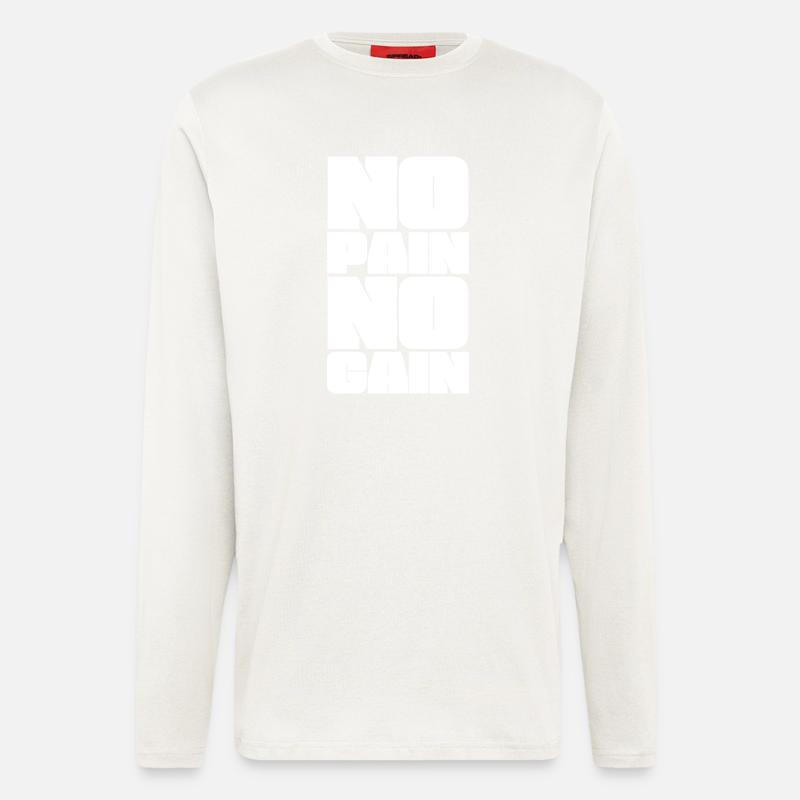 On n’a rien sans rien - Manches longues bio décontracté fabriqué en UE - OFF WHITE
