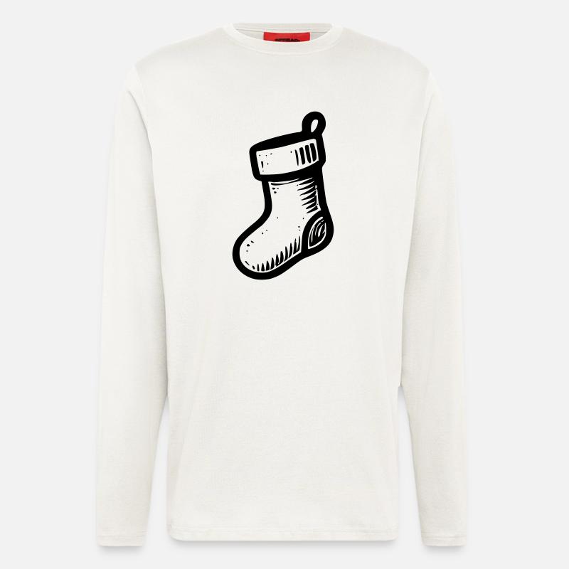 Weihnachtspantoffel - Langarmshirt - made by SPREAD  - OFF WHITE