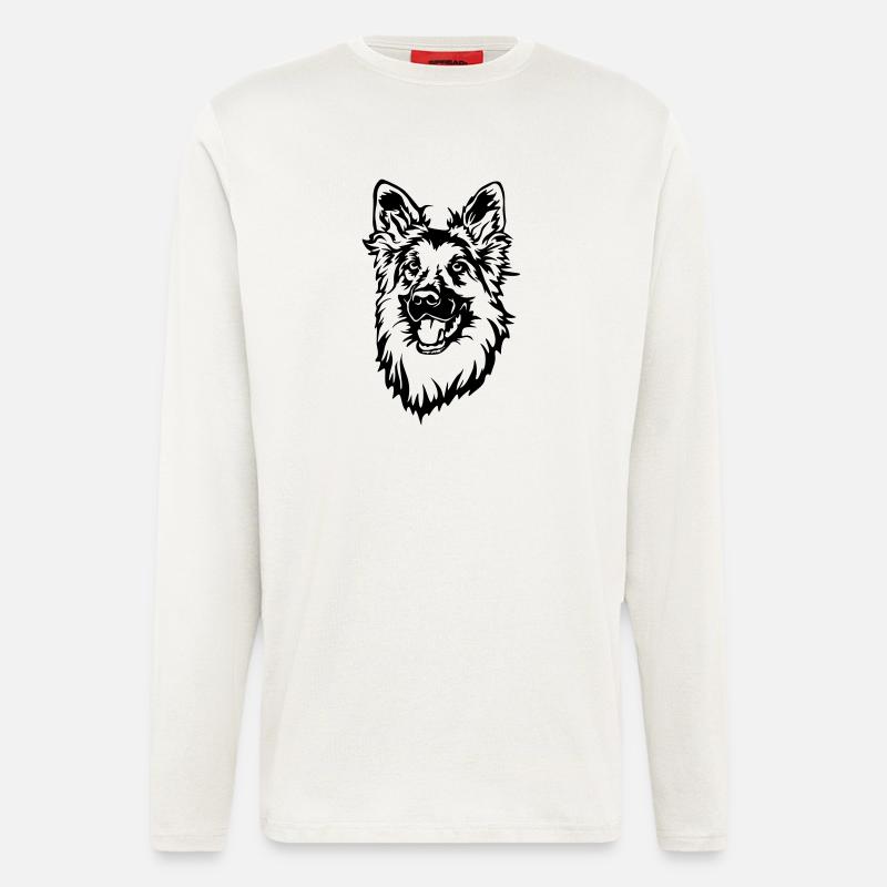 German Shepherd - Longsleeve - made by SPREAD  - OFF WHITE