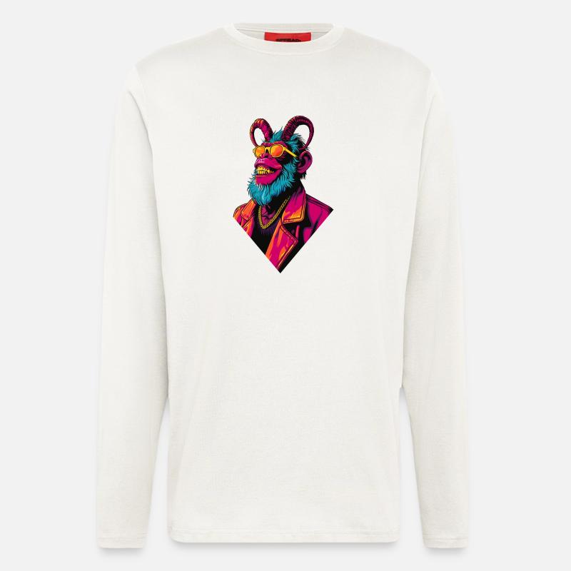 Devil Monkey - Langarmshirt - made by SPREAD  - OFF WHITE