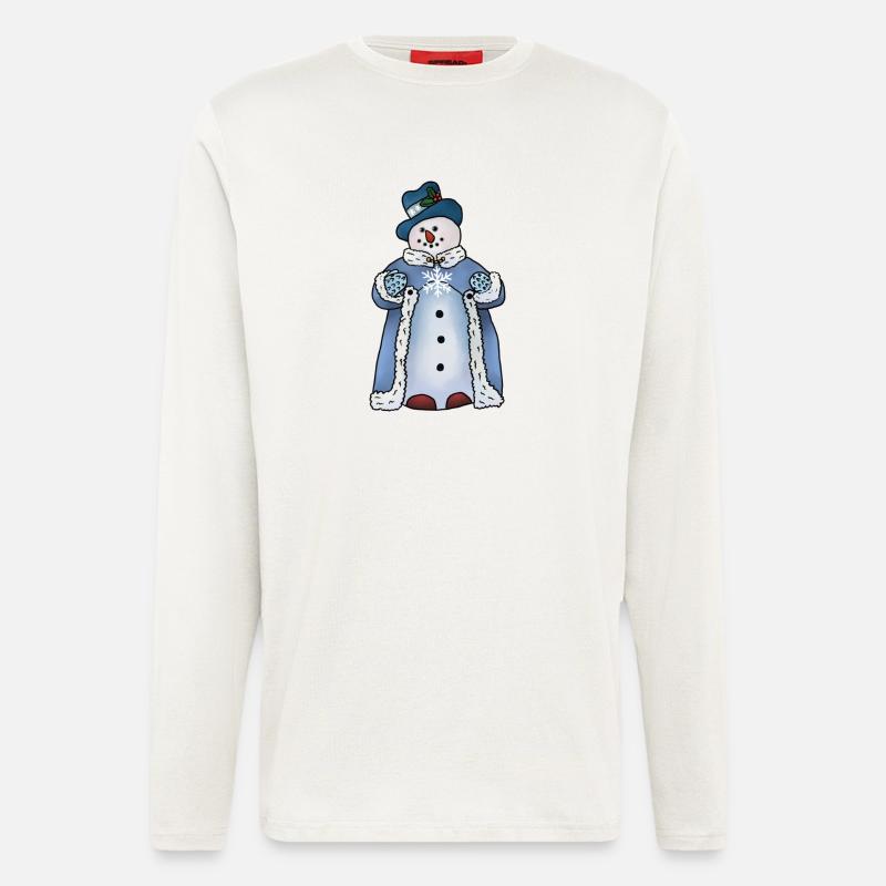 feiner Schneemann - Langarmshirt - made by SPREAD  - OFF WHITE