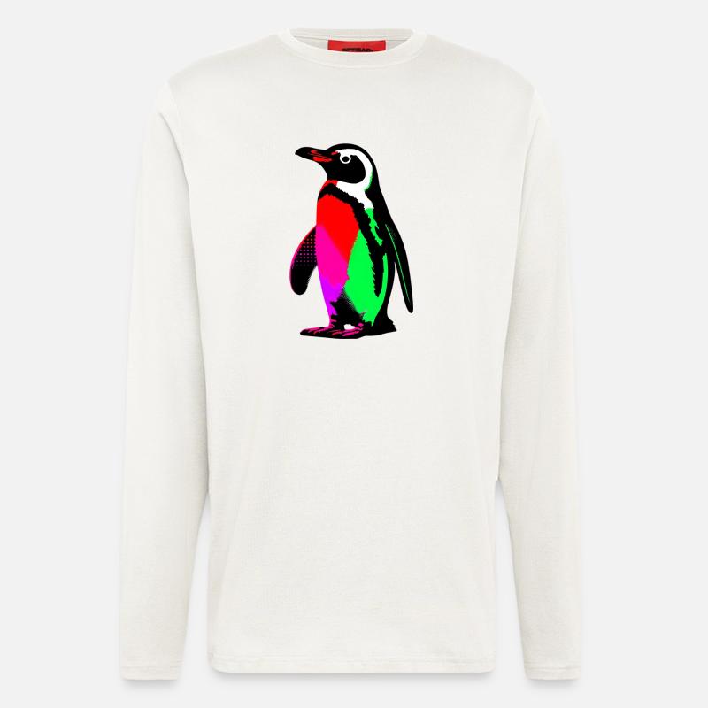 Pinguin - Langarmshirt - made by SPREAD - OFF WHITE