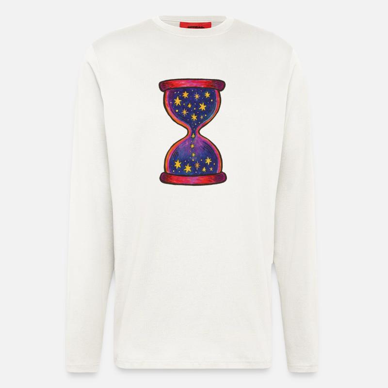 Celestial Hourglass Artistic Pattern - Longsleeve - made by SPREAD  - OFF WHITE