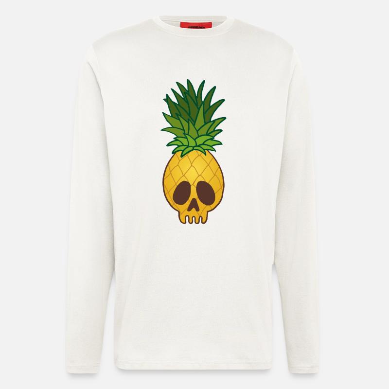 Ananasschädel - Langarmshirt - made by SPREAD  - OFF WHITE