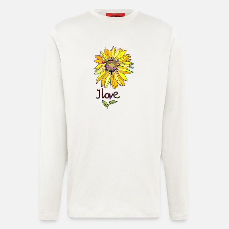 Blume - Langarmshirt - made by SPREAD  - OFF WHITE