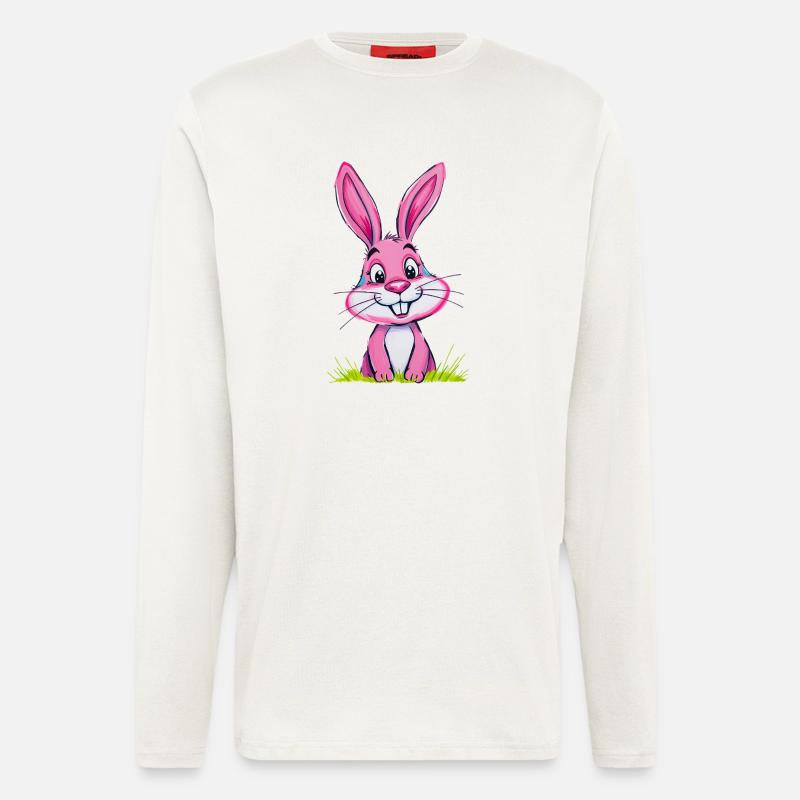 Easter Bunny Bunny Pink - Longsleeve - made by SPREAD  - OFF WHITE