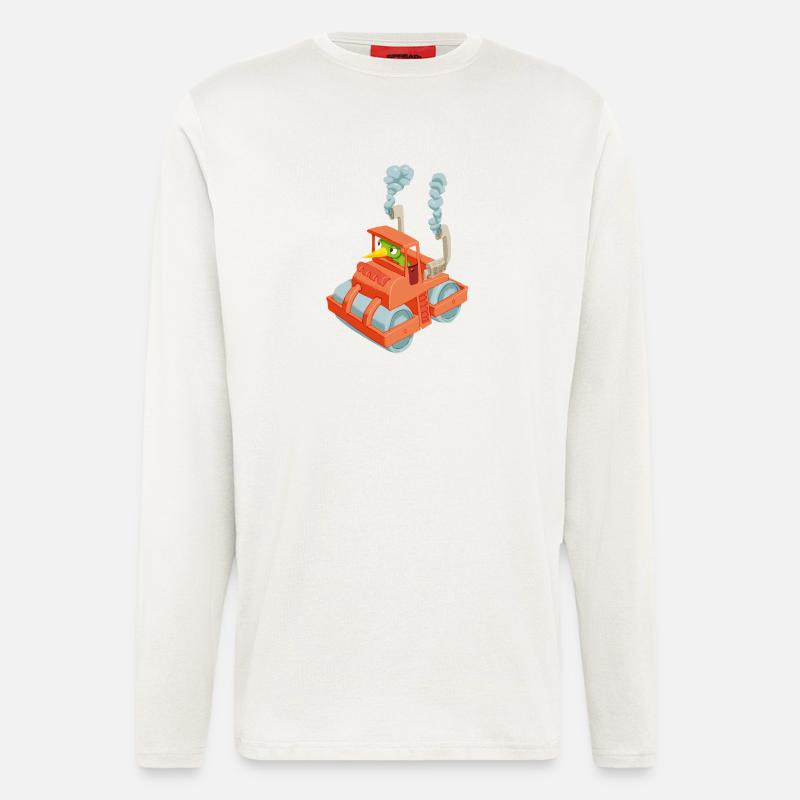 DampfRaupe - Langarmshirt - made by SPREAD  - OFF WHITE