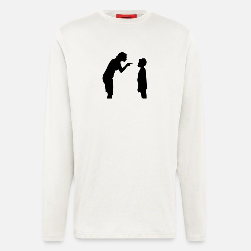 Schimpfen - Langarmshirt - made by SPREAD  - OFF WHITE