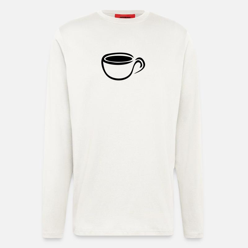 Coffee Cup Coffee Coffee 1c - Longsleeve - made by SPREAD  - OFF WHITE
