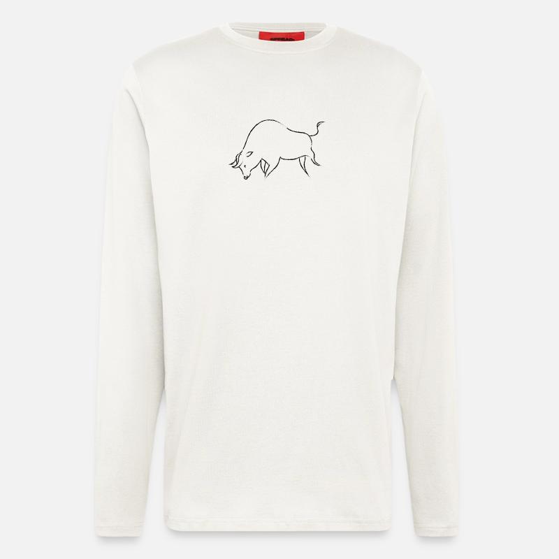Stier - Langarmshirt - made by SPREAD  - OFF WHITE