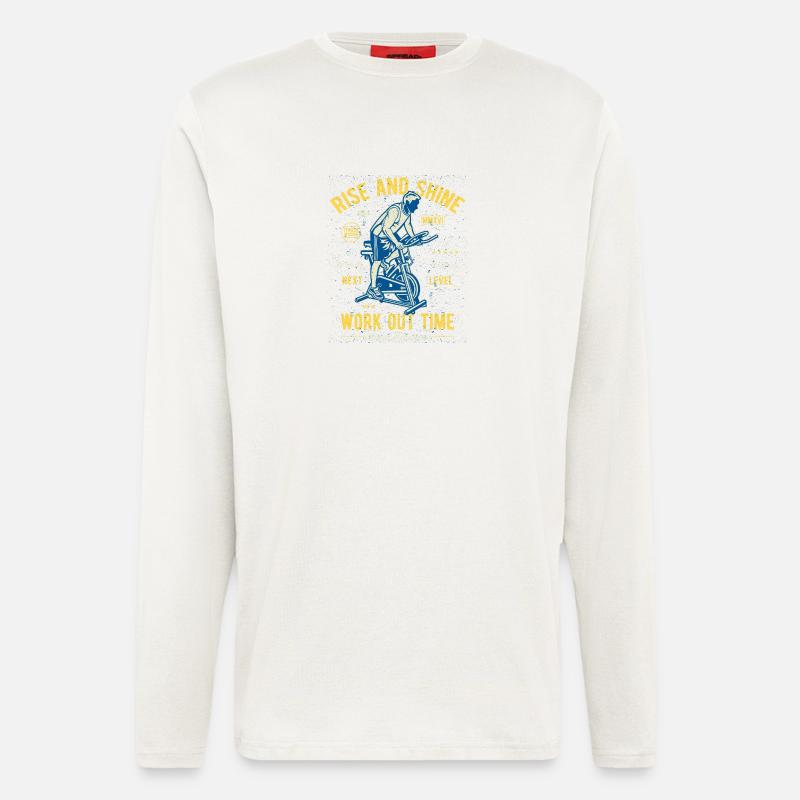 Work out time - Longsleeve - made by SPREAD  - OFF WHITE