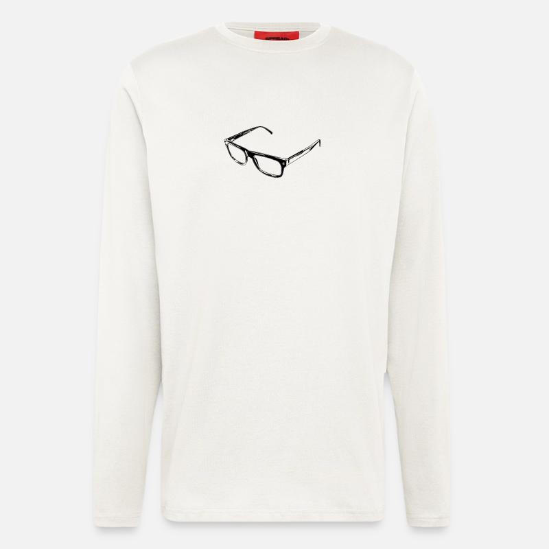 Brille - Langarmshirt - made by SPREAD  - OFF WHITE