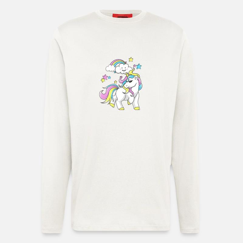 Einhorn - Langarmshirt - made by SPREAD  - OFF WHITE
