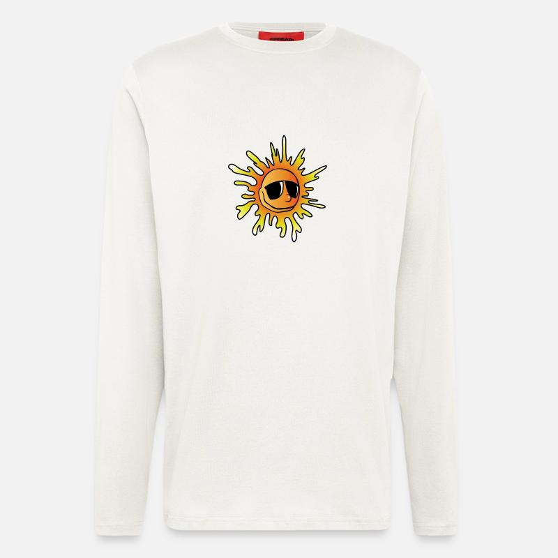 Sonne Comic - Langarmshirt - made by SPREAD  - OFF WHITE