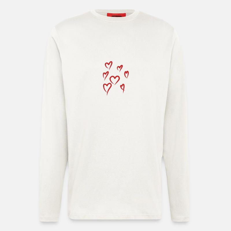 Herzchen - Langarmshirt - made by SPREAD  - OFF WHITE