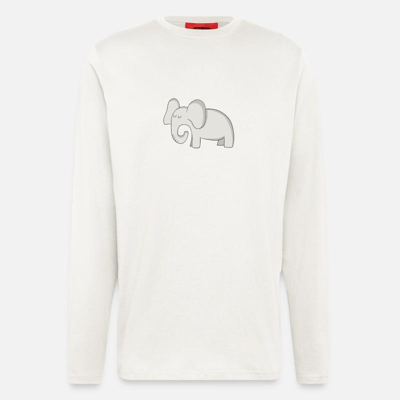 elephant - Longsleeve - made by SPREAD  - OFF WHITE
