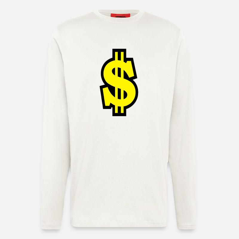 Dollar - Langarmshirt - made by SPREAD  - OFF WHITE
