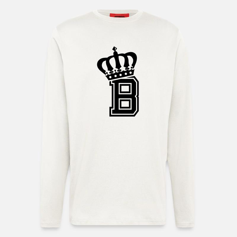 Buchstabe B - Langarmshirt - made by SPREAD  - OFF WHITE