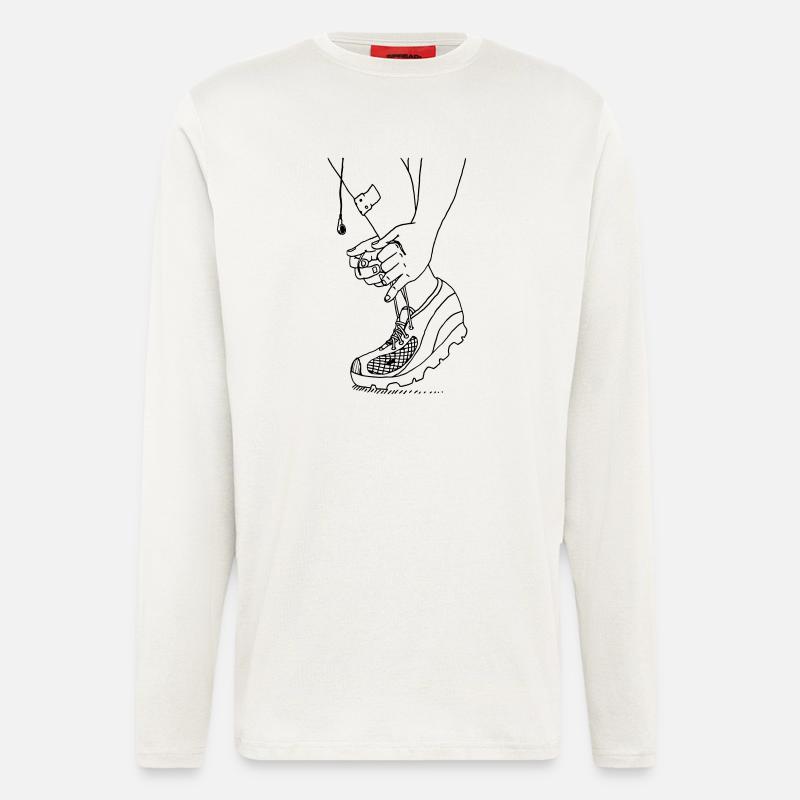 Time to run - Langarmshirt - made by SPREAD  - OFF WHITE