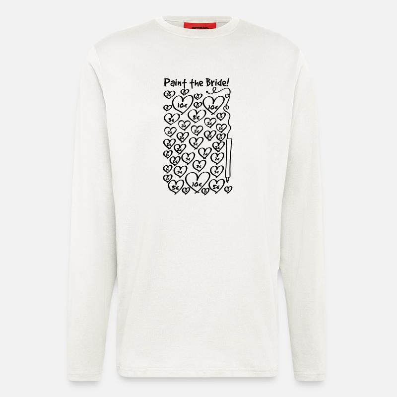 Paint the Bride - JGA - Langarmshirt - made by SPREAD  - OFF WHITE