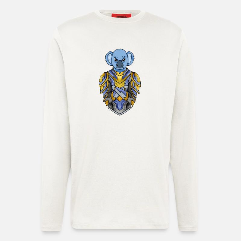 Ritter Koala Kreuzritter - Langarmshirt - made by SPREAD  - OFF WHITE
