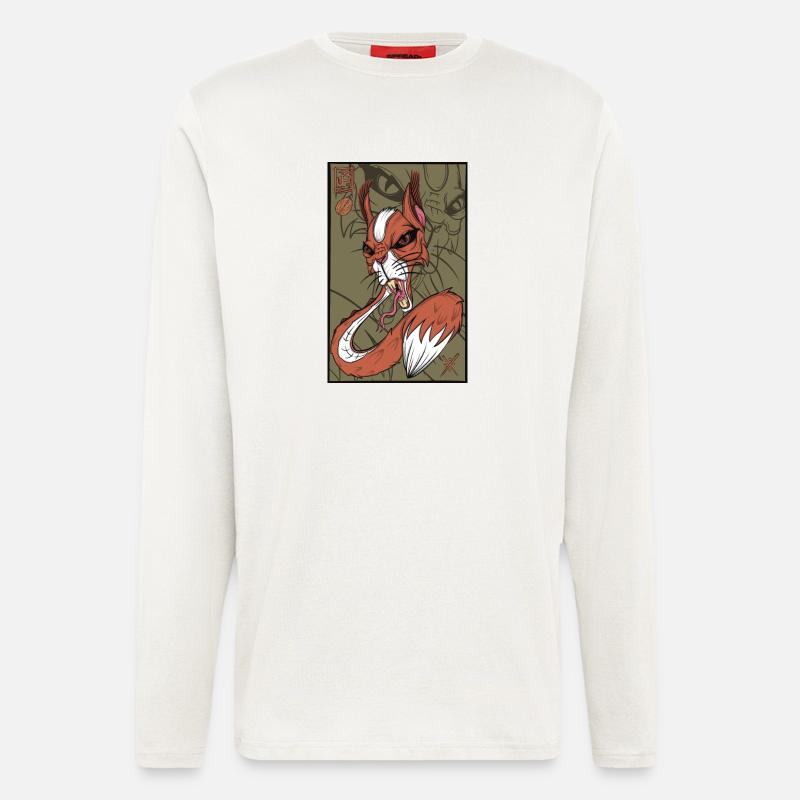 Foxy snake squirrel - Langarmshirt - made by SPREAD  - OFF WHITE