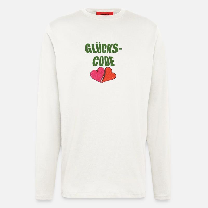 glückscode - Langarmshirt - made by SPREAD  - OFF WHITE