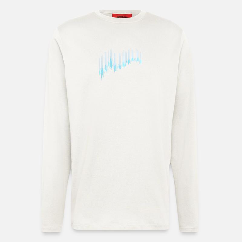 Candlestick-Diagramm - Langarmshirt - made by SPREAD  - OFF WHITE