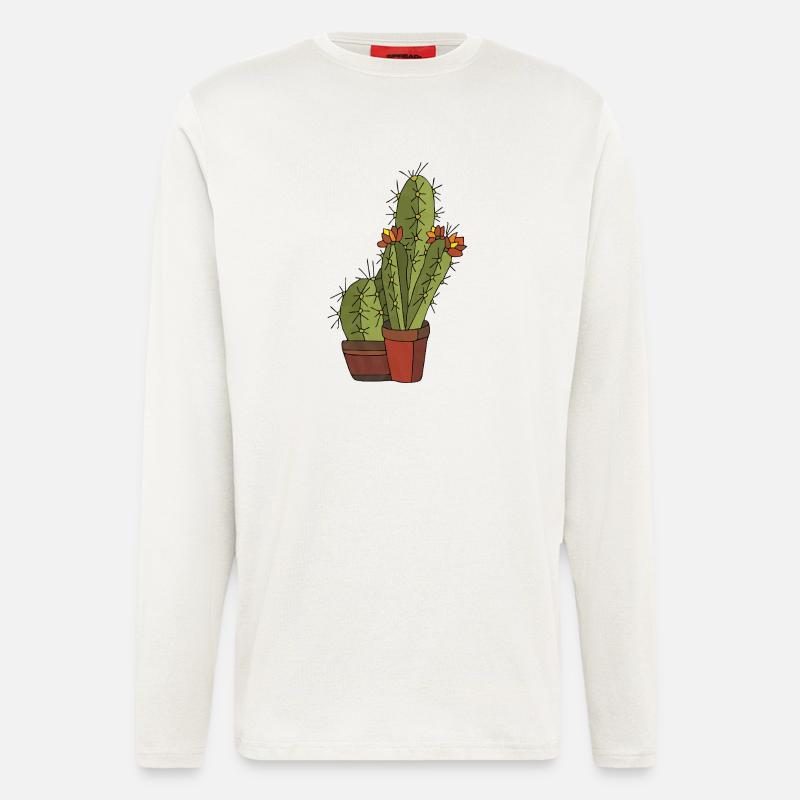 Blumen - Langarmshirt - made by SPREAD - OFF WHITE