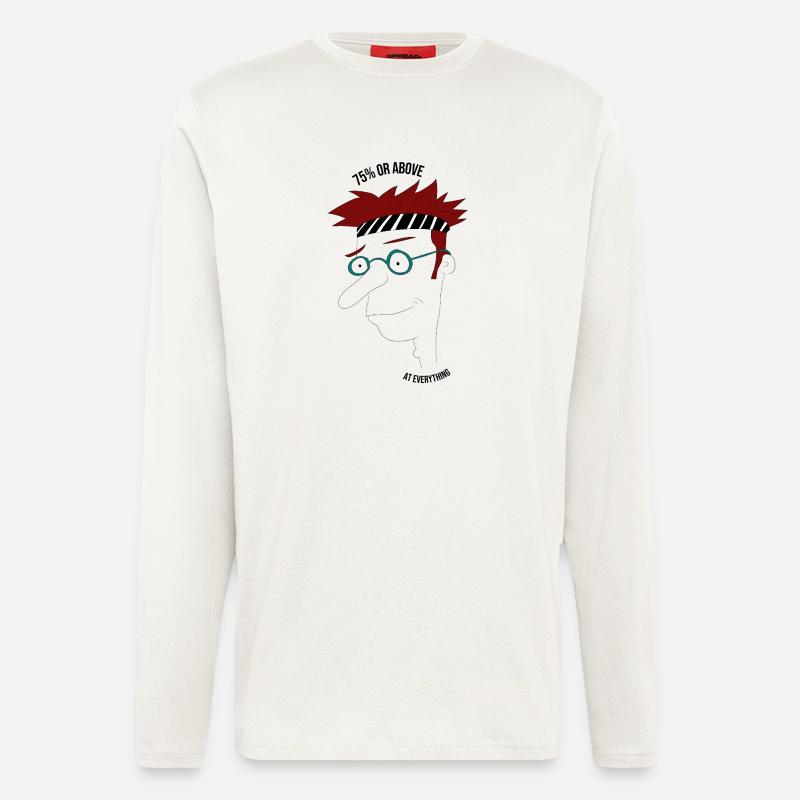 75 % oder mehr in allem, Mann - Langarmshirt - made by SPREAD - OFF WHITE