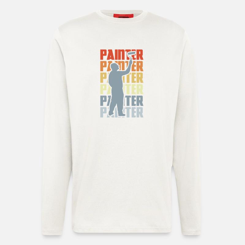 Maler Lackierer Retro - Langarmshirt - made by SPREAD  - OFF WHITE