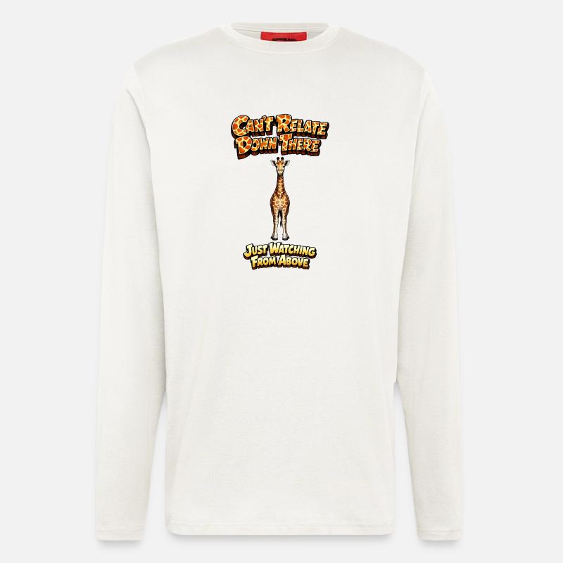 Giraffe über Meme Tee - Langarmshirt - made by SPREAD  - OFF WHITE
