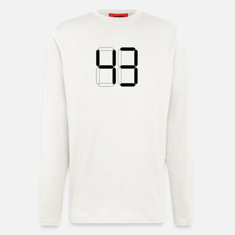 NUMMER 43 Dreiundvierzig Geschenk Digital - Langarmshirt - made by SPREAD - OFF WHITE