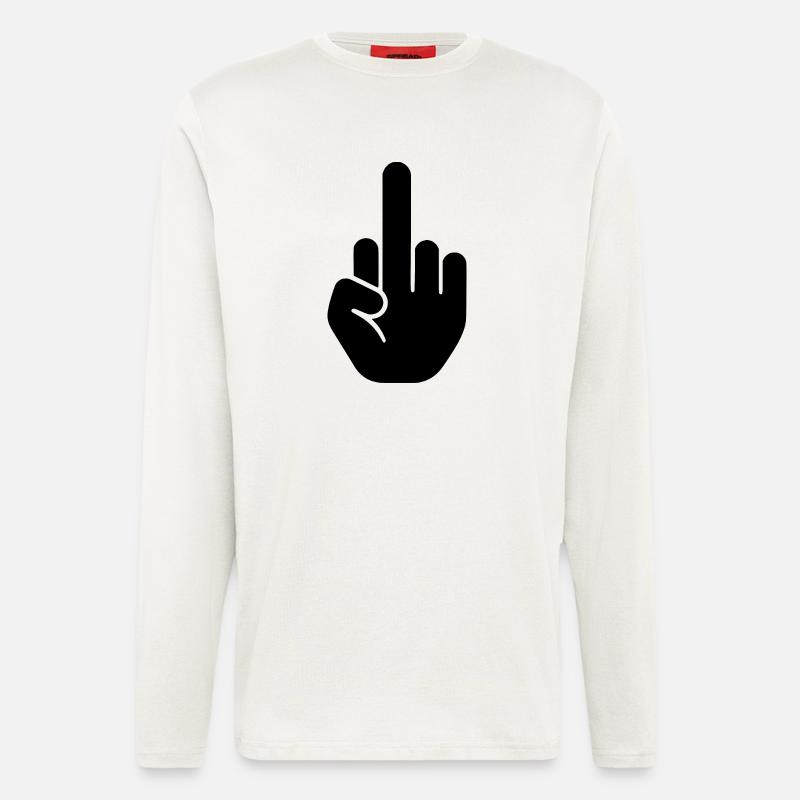 Middle finger - Longsleeve - made by SPREAD  - OFF WHITE
