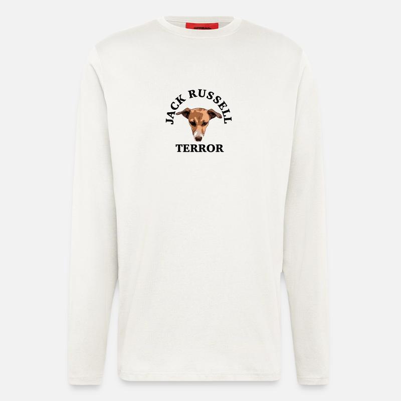 Jack Russell terror - Langarmshirt - made by SPREAD  - OFF WHITE