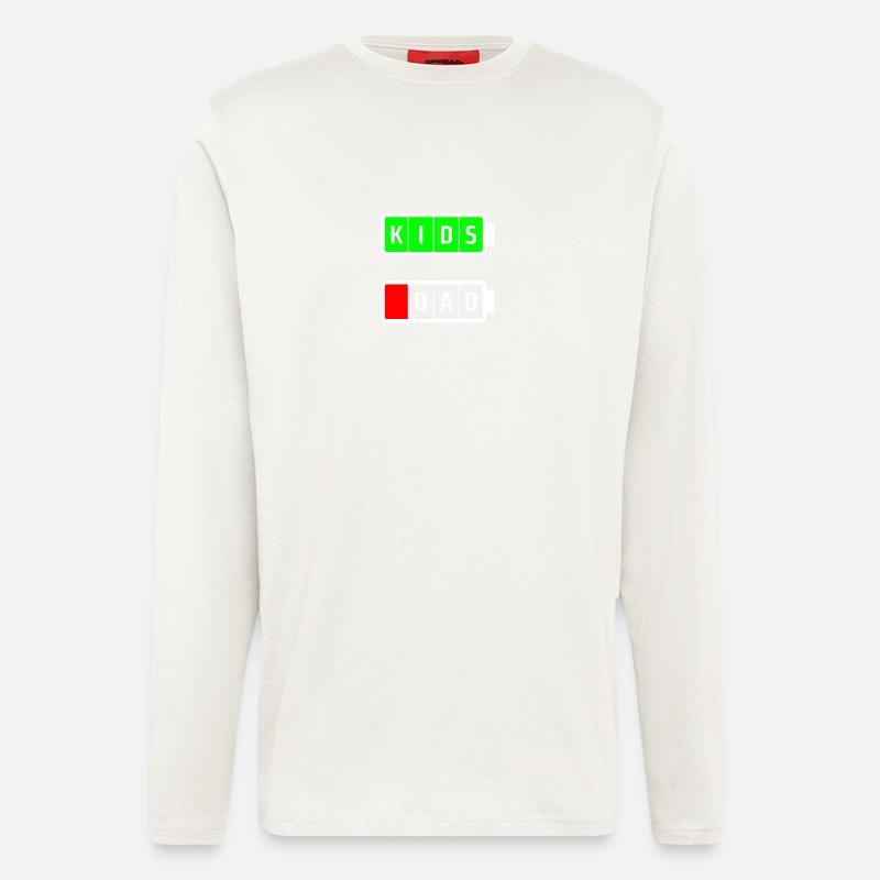 dad kids white - Langarmshirt - made by SPREAD  - OFF WHITE