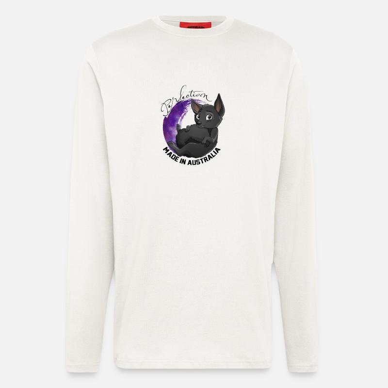 Kelpie Galaxy - Schwarz - Langarmshirt - made by SPREAD - OFF WHITE