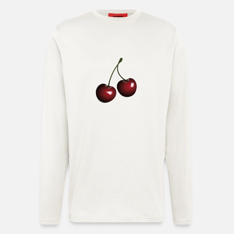 Kirschen - Langarmshirt - made by SPREAD  - OFF WHITE