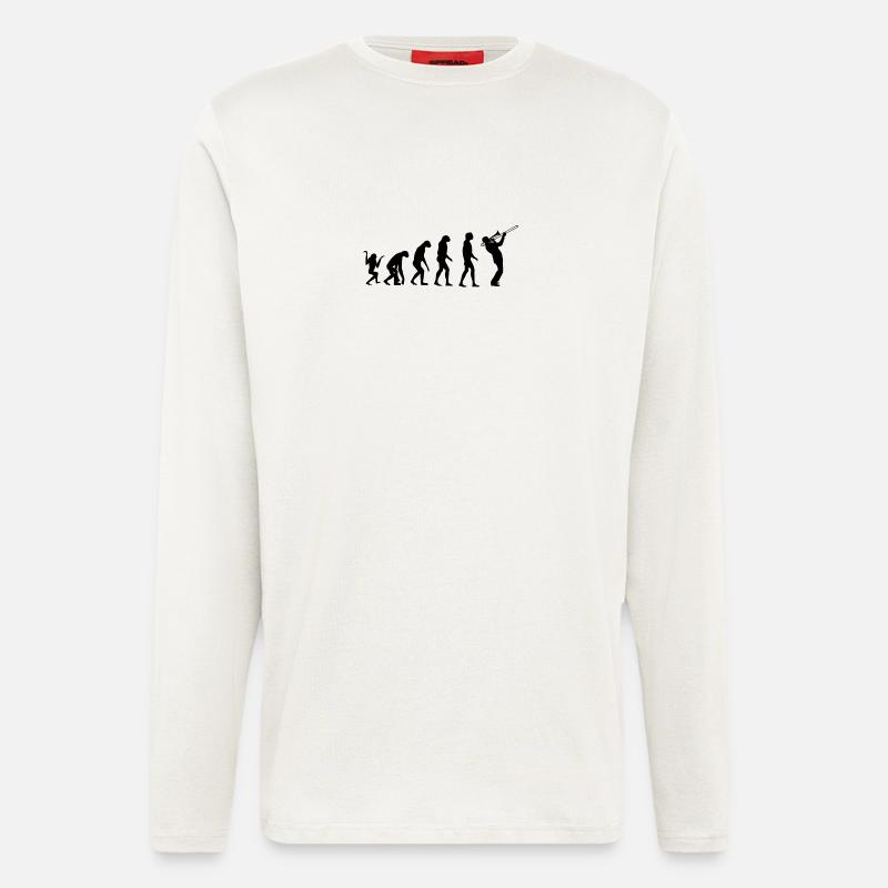 trombone évolution - Manches longues bio décontracté fabriqué en UE - OFF WHITE