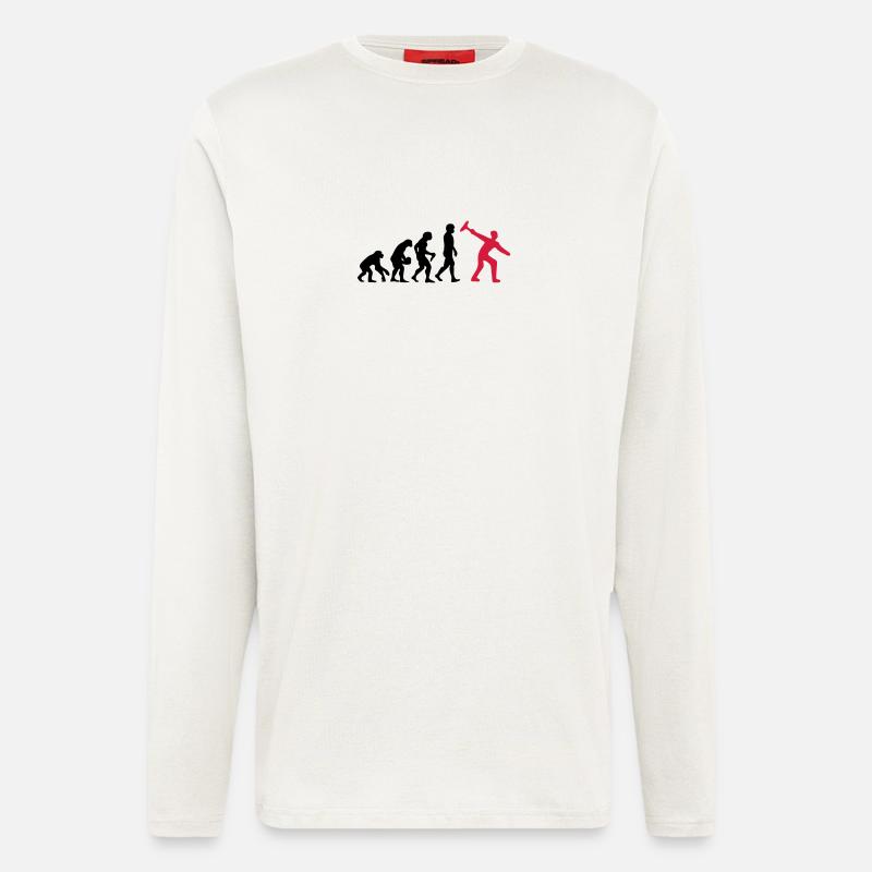 Icestock Evolution - Manches longues bio décontracté fabriqué en UE - OFF WHITE