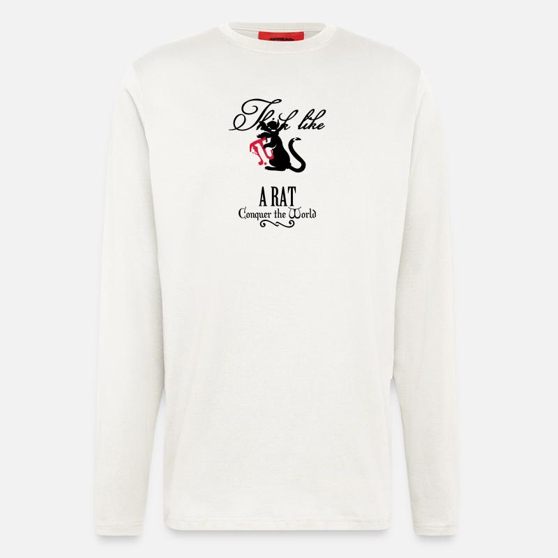 pi-rat / Pi-Ratte (e, 2c) - Longsleeve - made by SPREAD - OFF WHITE
