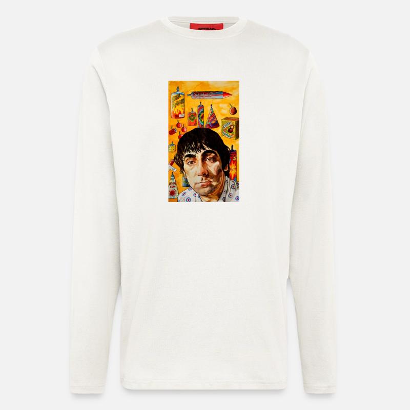 Hellblaues Touchpaper - Langarmshirt - made by SPREAD  - OFF WHITE