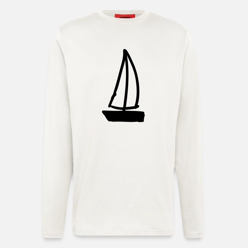 segelboot - Langarmshirt - made by SPREAD  - OFF WHITE