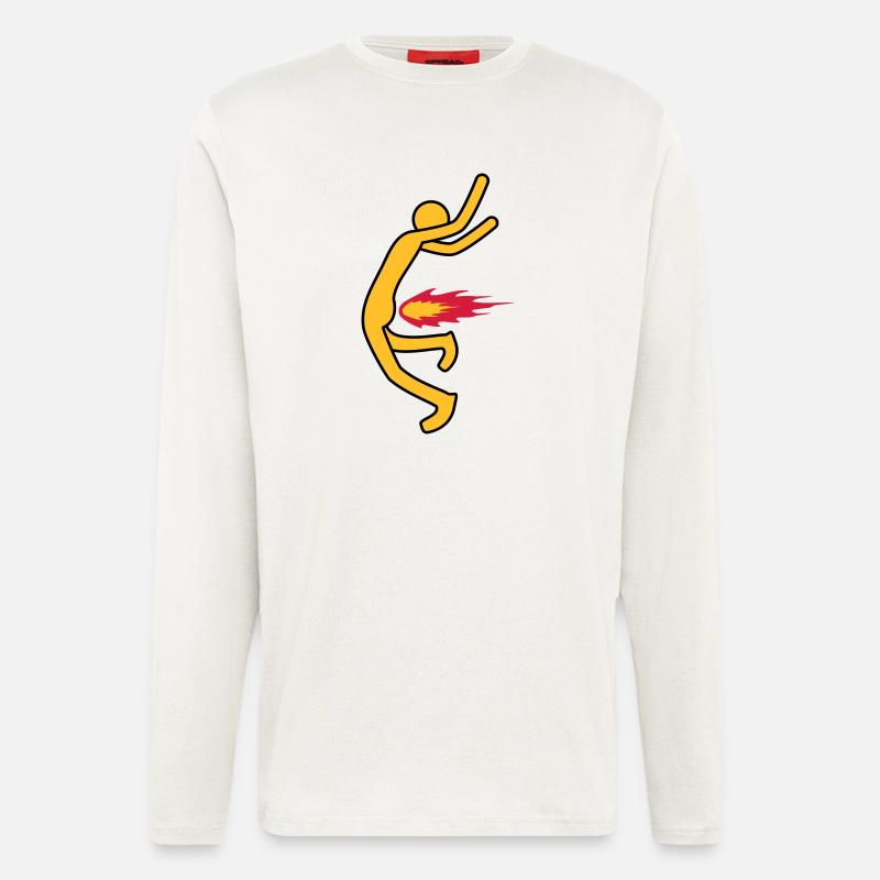Fire Fart - Langarmshirt - made by SPREAD  - OFF WHITE
