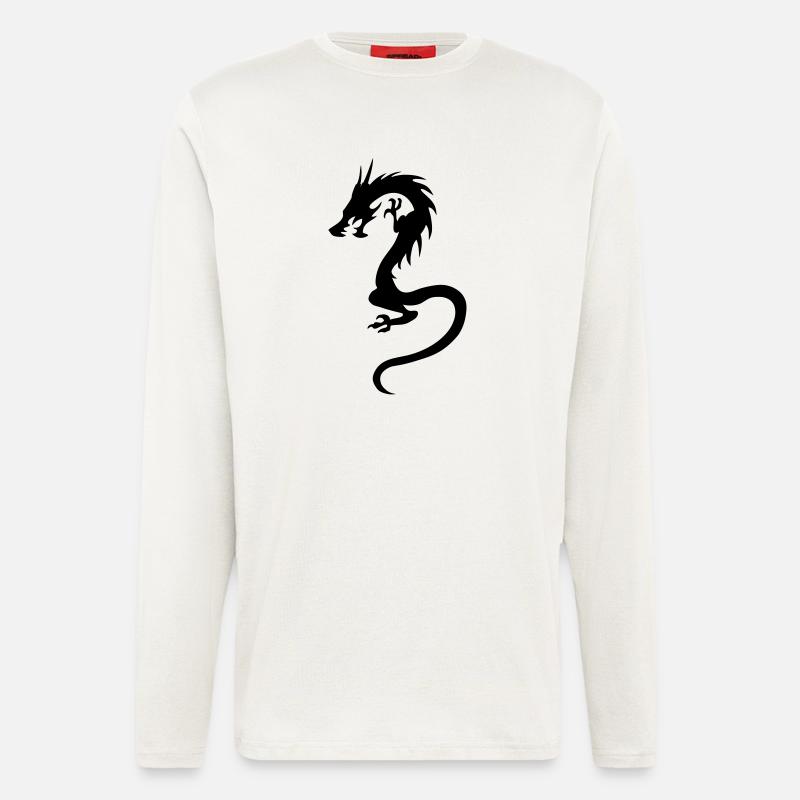 Drache - Langarmshirt - made by SPREAD  - OFF WHITE