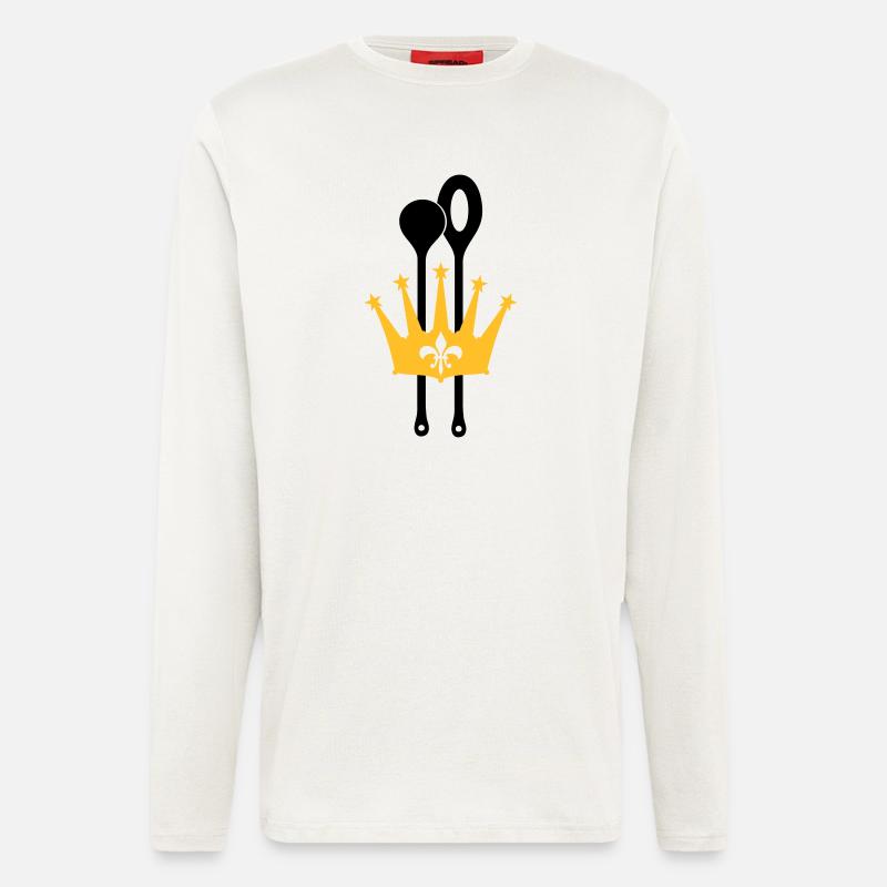 Kochlöffel Krone - Langarmshirt - made by SPREAD  - OFF WHITE