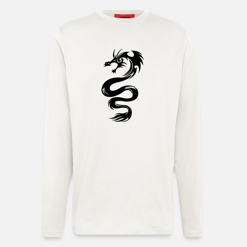 dragon - Langarmshirt - made by SPREAD  - OFF WHITE