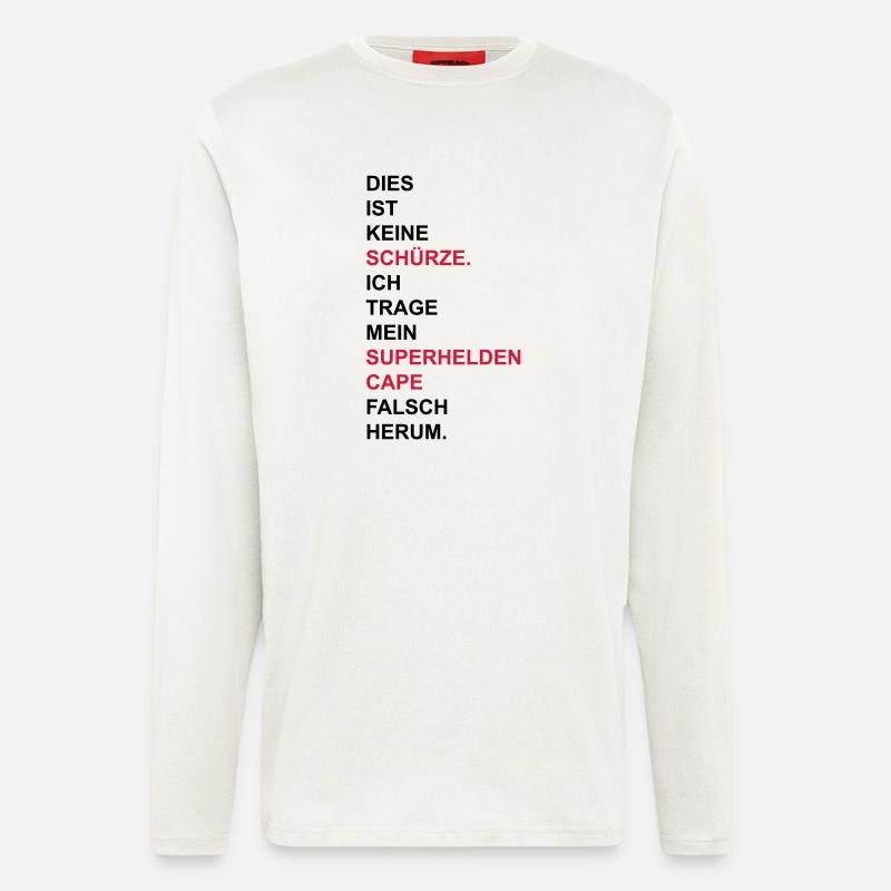 Schürze - Langarmshirt - made by SPREAD  - OFF WHITE