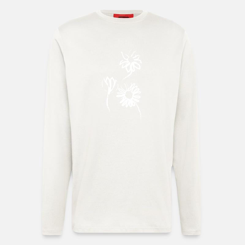 Frühlingsblumen - Langarmshirt - made by SPREAD  - OFF WHITE